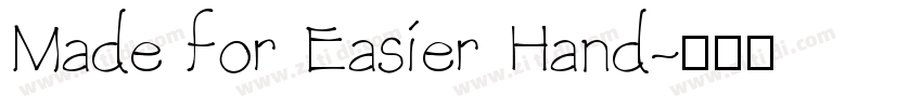 Made for Easier Hand字体转换